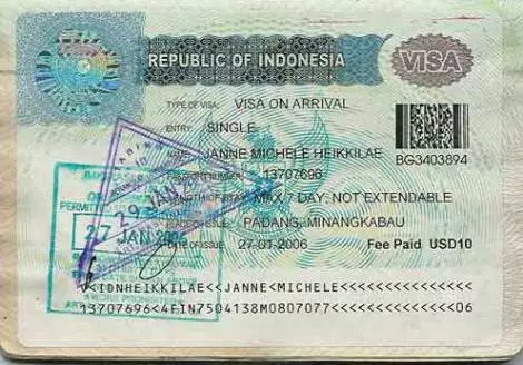 Ang pagrehistro sa VISA sa Indonesia