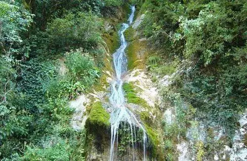 Gagra - schöne Natur mit der vollständigen Abwesenheit der Infrastruktur ...