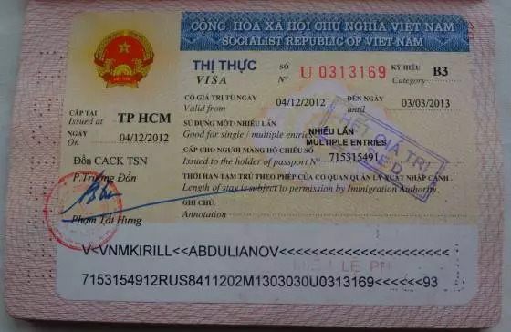 Pendaftaran Visa Vietnam.