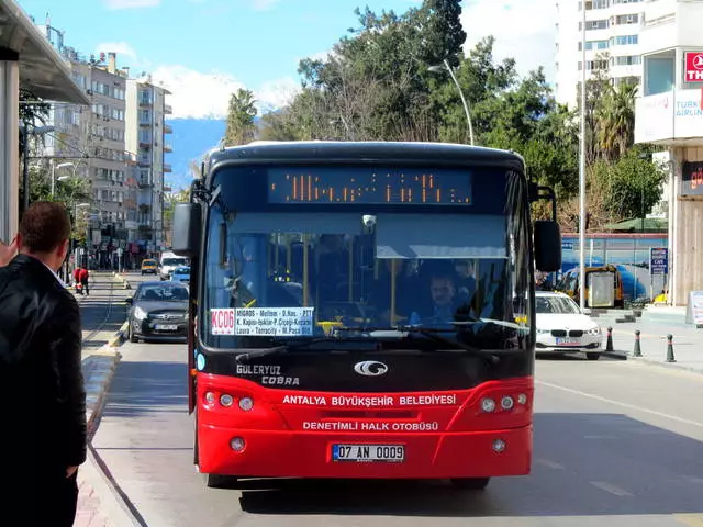 What public transport can be used to visit the attractions and shopping centers, resting from Antalya to Tekirov.