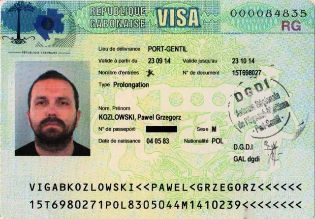 Visa to Gabon 21471_4