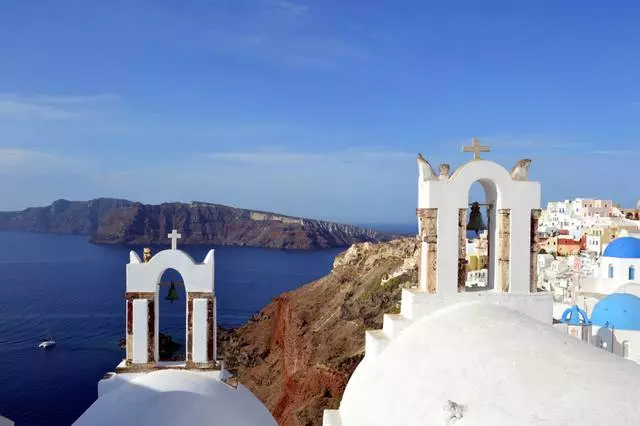 Santorini Island er øen af ​​eventyret, øen af ​​elskere.