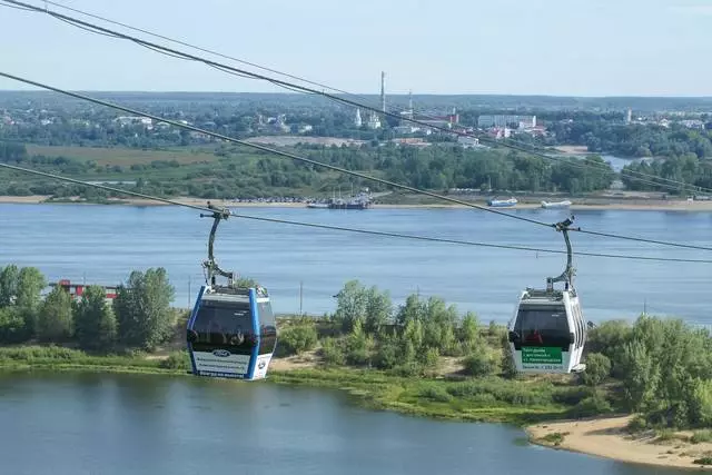 Nizhny Novgorod Cableway - awayek baş e ku dozek adrenaline / nirxandina li ser geştiyar û temaşeyên Nizhny Novgorod