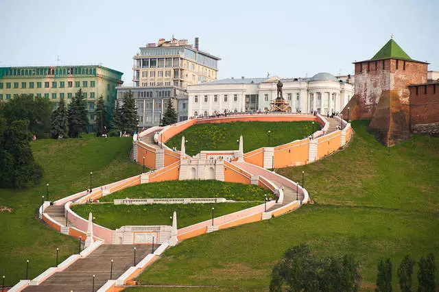 Chkalov Trappe - Amazing Walking Place / anmeldelser af Tours and Landmarks of Nizhny Novgorod 25798_3