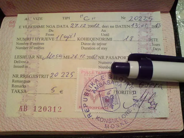 Visa sa Albania. Unsa kadaghan ug unsaon pagkuha? 6976_2